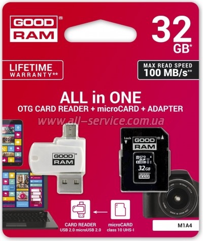   32GB Goodram SDHC Class 10 UHS (M1A4-0320R12)