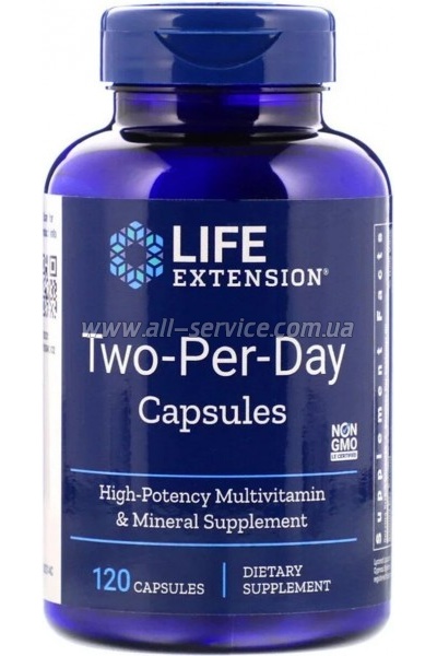  Life Extension    , Two-Per-Day, 120  (LEX-23141)