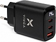 �������� ������� Vinga 2xUSB-C + USB-A Display 45W (VCR45ACCDB)