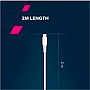 ���� ������ USB-C to USB-C 1.2m CC60SC 60W White Canyon (CNS-CC60SC12W)