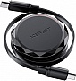 ���� ������ USB-C to USB-C 0.8m 60W dual retraction C13-03 Black Acefast (6974316280132)