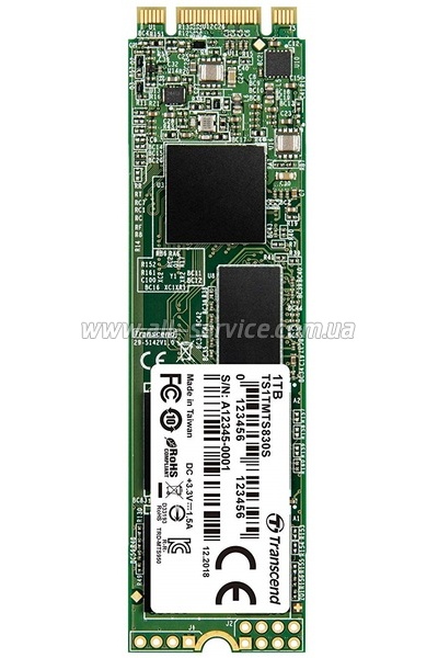 SSD  Transcend MTS830S 1TB M.2 2280 SATAIII TLC (TS1TMTS830S)