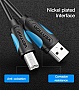 Кабель для принтера USB 2.0 AM/BM 2.0m black Vention (VAS-A16-B200) Кабель для принтера USB 2.0 AM/BM 2.0m black Vention (VAS-A16-B200)