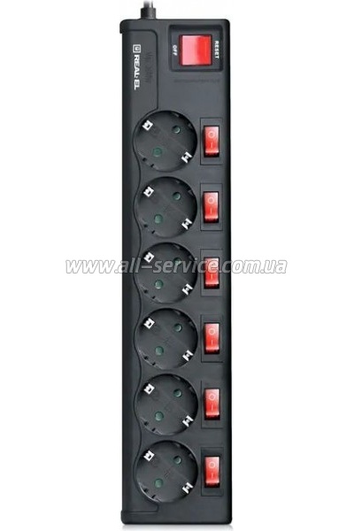 ������� ������ REAL-EL RS-6 EXTRA 3m black (EL122300002)