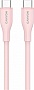 ���� ������ USB-C to USB-C 1.0m CC60SC10 60W Silicon Pink Sand Canyon (CNS-CC60SC10PS)