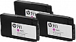 �������� HP �711 DesignJet 120/ 520 Magenta 3-Pack (CZ135A)