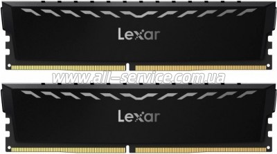     DDR4 16GB (2x8GB) 3600 MHz THOR Black Lexar (LD4U08G36C18LG-RGD)