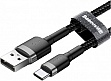 ���� ������ USB 2.0 AM to USB-C 2.0m 2A Gray-Black Baseus (CATKLF-CG1)
