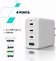 �������� ������� Canyon CU100ACC GaN 100W 3xPD 1xQC EU White (CNS-CUW100ACC)
