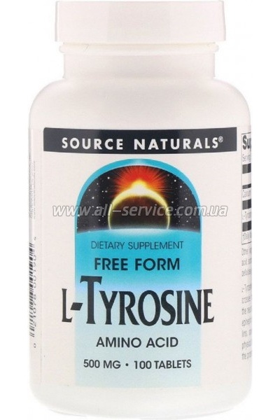  Source Naturals L- 500 , L-Tyrosine, 100  (SNS-00190)