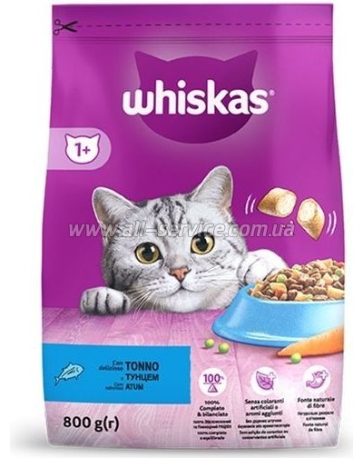 Сухой корм для кошек Whiskas с тунцем 800 г (5900951305269) Сухой корм для кошек Whiskas с тунцем 800 г (5900951305269)