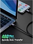 ���� ������ USB-C to USB-C 1.0m 240W US535 space gray Ugreen (15311)
