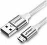 ���� ������ USB 2.0 AM to Micro 5P 1.0m US290 Aluminum Braid White Ugreen (60151)