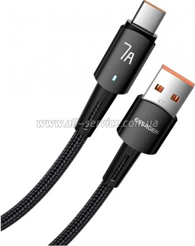 ���� ������ USB 2.0 AM to USB-C 3.0m 100W black Essager (EXC7A-CGC01-P)
