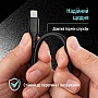 ���� ������ USB 2.0 AM to Lightning 2.0m 3A textured PVC black ColorWay (CW-CBUL095-BK)
