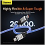 ���� ������ USB-C to USB-C 1.0m CoolPlay Fast Charging 100W blue Baseus (CAKW000203)