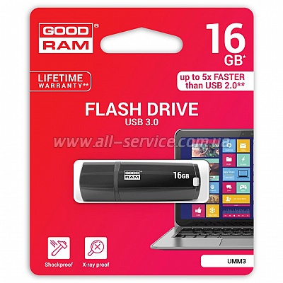  Goodram 16GB UMM3 Mimic Black USB 3.0 (UMM3-0160K0R11)