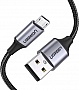 ���� ������ USB 2.0 AM to Micro 5P 1.5m 2A US290 black Ugreen (60147)