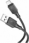 ���� ������ USB 2.0 AM to USB-C 1.0m silicone X101 Assistant black HOCO (6942007604079)