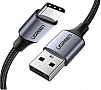 ���� ������ USB 2.0 AM to USB-C 1.5m US288 Aluminum Braid Black Ugreen (60127)