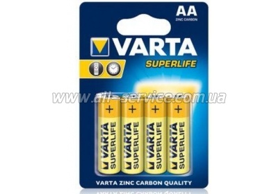  VARTA SUPERLIFE AA BLI 4 ZINC-CARBON (2006101414)