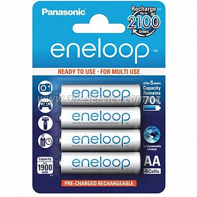  Panasonic Eneloop AA 1900 4BP mAh NI-MH ( BK-3MCCE/4BE)