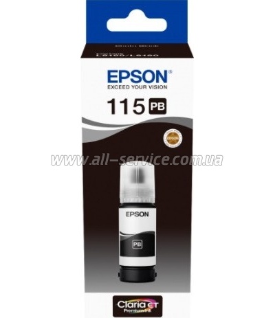  Epson 115 EcoTank L8160/ L8180 Photo Black (C13T07D14A)