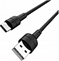 ���� ������ USB 2.0 AM to USB-C 1.0m 3A silicone BX30 black BOROFONE (6931474706928)