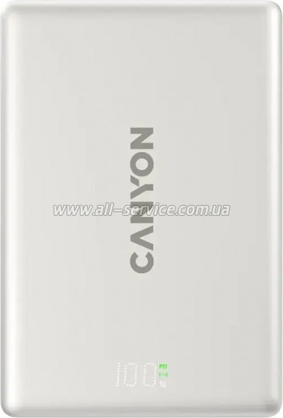 ������� ������������� Canyon 10000mAh OnPower 511 PD 20W Magnetic MagSafe Grey (CNS-CPB511G)