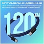 ���� ������ USB-C to USB-C 1.2m Promate (ecoline-cc120.navy)