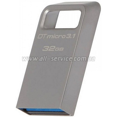  32GB Kingston DT Micro 3.1 Metal Silver (DTMC3/32GB)