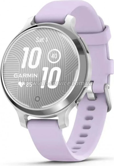 �����-���� Garmin Lily 2 Active, Silver/Jasmine Purple, Silicone, (010-02891-01)
