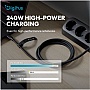 ���� ������ USB-C to USB-C 1.0m USB4 2.0 80G 240W 16K silicone black Digitus (AK-300350-010-S)
