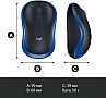  Logitech M185 blue (910-002239)