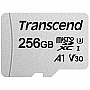   Transcend 256GB microSDXC C10 UHS-I + SD  (TS256GUSD300S-A)