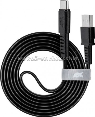 ���� ������ USB 2.0 AM to USB-C 1.2m black RivaCase (PS6002 BK12)
