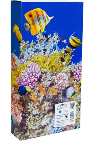 Картридж Barva Canon PFI-710C/ аналог 2355C001 cyan (IC-PFI710C) Картридж Barva Canon PFI-710C/ аналог 2355C001 cyan (IC-PFI710C)