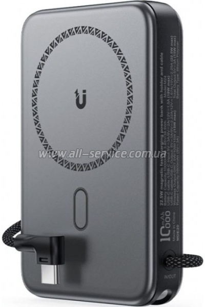 ������� ������������� Acefast Magnetic 10000mAh 22.5W PD Metal Gray (6974316284871)