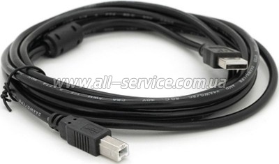 ������ ��� �������� USB 2.0 AM/BM 3.0m ferrite black Voltronic (YT-AM/BM-3.0BB)