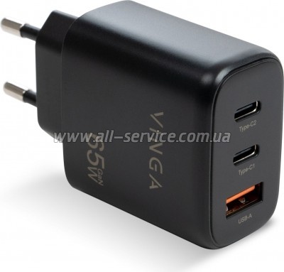   Vinga GaN 65W PD+QC (VCPCHCCA65B)