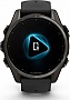 - Garmin fenix 8 43mm, AMOLED, Saph, CrbnGry Ti/Blk, Blk/PebblGryBnd, (010-02903-21)