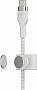 Дата кабель USB-C to Lightning 1.0m BRAIDED SILICONE white Belkin (CAA011BT1MWH) Дата кабель USB-C to Lightning 1.0m BRAIDED SILICONE white Belkin (CAA011BT1MWH)