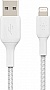 ���� ������ USB 2.0 AM to Lightning 2.0m BRAIDED white Belkin (CAA002BT2MWH)