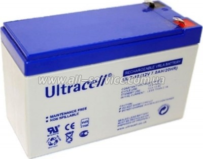  Ultracell 12V 7Ah, AGM (UL7-12)