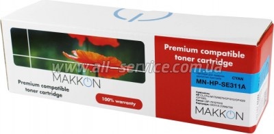 �������� Makkon HP M175/ 200 M275/ CP1012/ CP1020/ CP1025/ Canon LBP-7010/ 7018/ ������ CE311A / 729C cyan (MN-HP-SE311A)