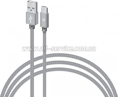 ���� ������ USB 2.0 AM to USB-C 2.0m CBGNYT2 grey Intaleo (1283126489143)