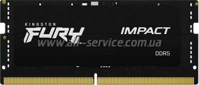     SoDIMM DDR5 16GB 6000 MHz Impact XMP Kingston Fury (ex.HyperX) (KF560S38IB-16)