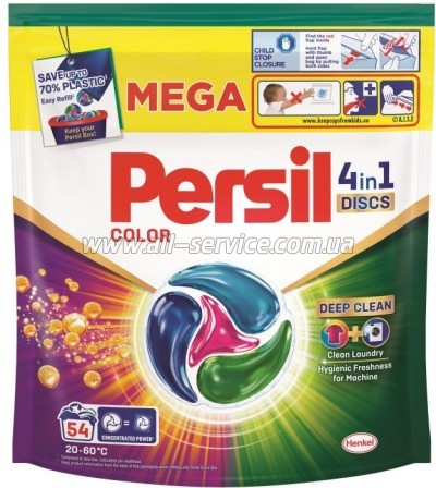    Persil 4in1 Discs Color Deep Clean 54 . (9000101801293)