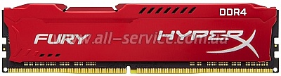  Kingston HyperX Fury DDR4 8GBX2 KIT 2933 CL17, Red (HX429C17FR2K2/16)