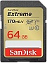   SanDisk 64GB SD class 10 UHS-I U3 V30 Extreme (SDSDXV2-064G-GNCIN)